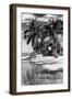 Paradisiacal Beach with a Life Guard Station - Miami - Florida-Philippe Hugonnard-Framed Photographic Print
