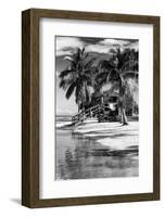 Paradisiacal Beach with a Life Guard Station - Miami - Florida-Philippe Hugonnard-Framed Photographic Print