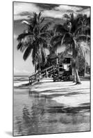 Paradisiacal Beach with a Life Guard Station - Miami - Florida-Philippe Hugonnard-Mounted Premium Photographic Print