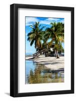 Paradisiacal Beach with a Life Guard Station - Miami - Florida-Philippe Hugonnard-Framed Photographic Print