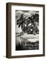 Paradisiacal Beach with a Life Guard Station - Miami - Florida-Philippe Hugonnard-Framed Photographic Print