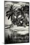 Paradisiacal Beach with a Life Guard Station - Miami - Florida-Philippe Hugonnard-Mounted Photographic Print