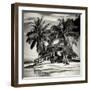 Paradisiacal Beach with a Life Guard Station - Miami - Florida-Philippe Hugonnard-Framed Photographic Print