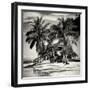 Paradisiacal Beach with a Life Guard Station - Miami - Florida-Philippe Hugonnard-Framed Photographic Print