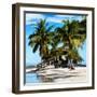 Paradisiacal Beach with a Life Guard Station - Miami - Florida-Philippe Hugonnard-Framed Photographic Print