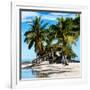 Paradisiacal Beach with a Life Guard Station - Miami - Florida-Philippe Hugonnard-Framed Photographic Print