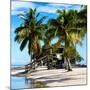 Paradisiacal Beach with a Life Guard Station - Miami - Florida-Philippe Hugonnard-Mounted Photographic Print