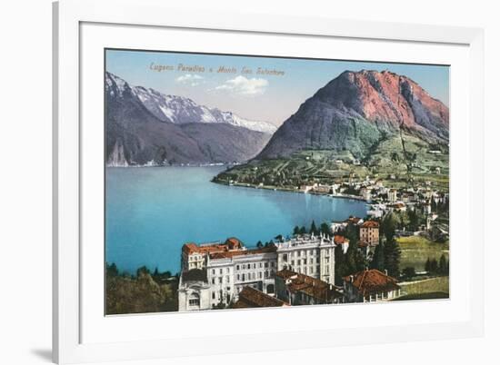 Paradiso, Lake Lugano, Switzerland-null-Framed Art Print