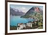 Paradiso, Lake Lugano, Switzerland-null-Framed Art Print