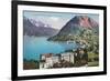 Paradiso, Lake Lugano, Switzerland-null-Framed Art Print