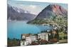 Paradiso, Lake Lugano, Switzerland-null-Mounted Art Print