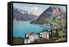 Paradiso, Lake Lugano, Switzerland-null-Framed Stretched Canvas