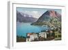 Paradiso, Lake Lugano, Switzerland-null-Framed Premium Giclee Print