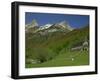 Parador of Bielsa with Snow Capped Mountains Behind, in Aragon, Spain, Europe-Michael Busselle-Framed Photographic Print