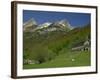 Parador of Bielsa with Snow Capped Mountains Behind, in Aragon, Spain, Europe-Michael Busselle-Framed Photographic Print