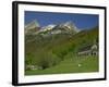 Parador of Bielsa with Snow Capped Mountains Behind, in Aragon, Spain, Europe-Michael Busselle-Framed Photographic Print