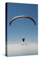 Paraglider Above the Clouds, Aviation, Paraglider, Paragliding, Paragliding-Frank Fleischmann-Stretched Canvas