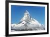 Paraglider Flying Near the Matterhorn, 4478M, Zermatt, Valais, Swiss Alps, Switzerland, Europe-Christian Kober-Framed Photographic Print