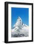 Paraglider Flying Near the Matterhorn, 4478M, Zermatt, Valais, Swiss Alps, Switzerland, Europe-Christian Kober-Framed Photographic Print