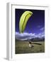 Paraglider Ready for Liftoff, USA-Michael Brown-Framed Photographic Print