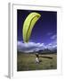 Paraglider Ready for Liftoff, USA-Michael Brown-Framed Photographic Print
