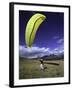 Paraglider Ready for Liftoff, USA-Michael Brown-Framed Photographic Print