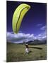 Paraglider Ready for Liftoff, USA-Michael Brown-Mounted Photographic Print