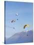 Paragliders Over Mountains, Queenstown, South Island, New Zealand-David Wall-Stretched Canvas