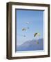 Paragliders Over Mountains, Queenstown, South Island, New Zealand-David Wall-Framed Photographic Print