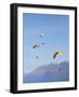 Paragliders Over Mountains, Queenstown, South Island, New Zealand-David Wall-Framed Photographic Print