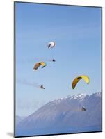 Paragliders Over Mountains, Queenstown, South Island, New Zealand-David Wall-Mounted Photographic Print