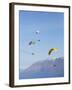 Paragliders Over Mountains, Queenstown, South Island, New Zealand-David Wall-Framed Photographic Print