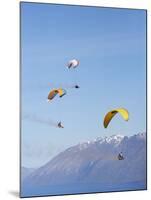 Paragliders Over Mountains, Queenstown, South Island, New Zealand-David Wall-Mounted Photographic Print