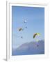 Paragliders Over Mountains, Queenstown, South Island, New Zealand-David Wall-Framed Photographic Print