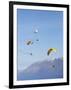 Paragliders Over Mountains, Queenstown, South Island, New Zealand-David Wall-Framed Photographic Print