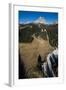 Paragliding in Front of Tre Cime, Autumn, Aerial Shots, Sextener Dolomites, Autumn Wood, Italy-Frank Fleischmann-Framed Photographic Print