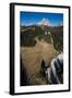 Paragliding in Front of Tre Cime, Autumn, Aerial Shots, Sextener Dolomites, Autumn Wood, Italy-Frank Fleischmann-Framed Photographic Print