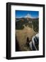 Paragliding in Front of Tre Cime, Autumn, Aerial Shots, Sextener Dolomites, Autumn Wood, Italy-Frank Fleischmann-Framed Photographic Print