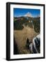 Paragliding in Front of Tre Cime, Autumn, Aerial Shots, Sextener Dolomites, Autumn Wood, Italy-Frank Fleischmann-Framed Photographic Print