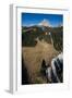 Paragliding in Front of Tre Cime, Autumn, Aerial Shots, Sextener Dolomites, Autumn Wood, Italy-Frank Fleischmann-Framed Photographic Print