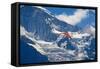 Paragliding in Swiss Alps Jungfrau Region, Switzerland-swisshippo-Framed Stretched Canvas