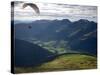 Paragliding, Jacobshorn, Davos, Graubunden, Switzerland-Doug Pearson-Stretched Canvas