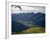 Paragliding, Jacobshorn, Davos, Graubunden, Switzerland-Doug Pearson-Framed Photographic Print