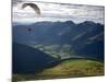 Paragliding, Jacobshorn, Davos, Graubunden, Switzerland-Doug Pearson-Mounted Photographic Print