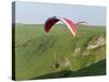 Paragliding Off Mam Tor, Derbyshire, Peak District, England, United Kingdom, Europe-Ben Pipe-Stretched Canvas