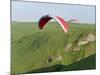 Paragliding Off Mam Tor, Derbyshire, Peak District, England, United Kingdom, Europe-Ben Pipe-Mounted Photographic Print