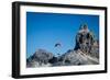 Paragliding, Tre Cime, Autumn, Aerial Shots, Sextener Dolomites, Misurina, Italy-Frank Fleischmann-Framed Photographic Print