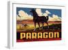 Paragon Brand - Whittier, California - Citrus Crate Label-Lantern Press-Framed Art Print