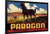 Paragon Brand - Whittier, California - Citrus Crate Label-Lantern Press-Framed Art Print