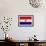 Paraguay Flag Design with Wood Patterning - Flags of the World Series-Philippe Hugonnard-Framed Art Print displayed on a wall